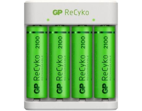 GP ReCyko E411 + 4 батерии AA 2100mAh на супер цени