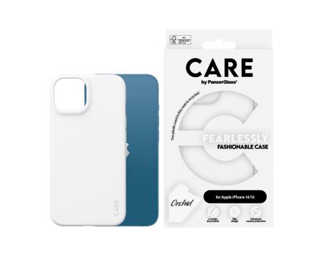 PanzerGlass Care Fearlessly Fashionable MagSafe за Apple iPhone 14/13, бял на супер цени