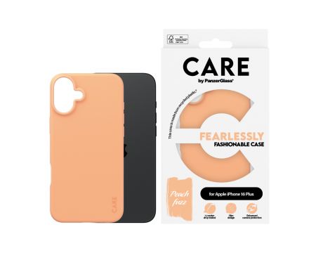 PanzerGlass Care Fashionable за Apple iPhone 16 Plus, оранжев на супер цени
