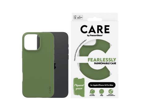 PanzerGlass Care Fashionable за Apple iPhone 16 Pro Max, зелен на супер цени