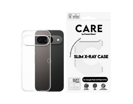 PanzerGlass Care Fashion X-Ray за Google Pixel 10/10 Pro, прозрачен на супер цени