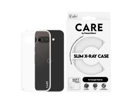 PanzerGlass CARE Slim X-Ray за Google Pixel 9a, прозрачен на супер цени