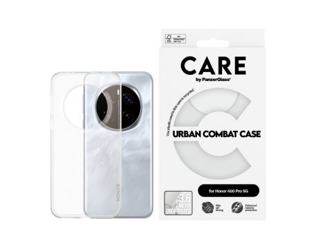 PanzerGlass Care Urban Combat за HONOR 400 Pro 5G, прозрачен на супер цени