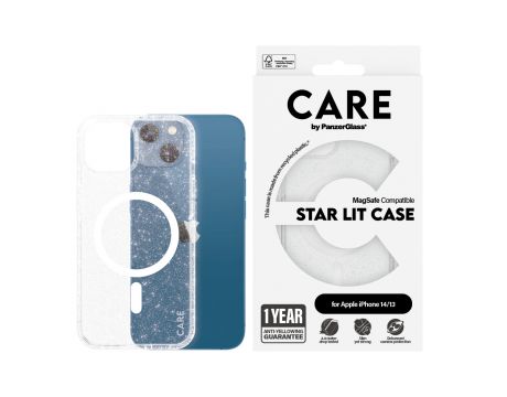 PanzerGlass Care Star Lit за Apple iPhone 13/14, прозрачен/бял на супер цени