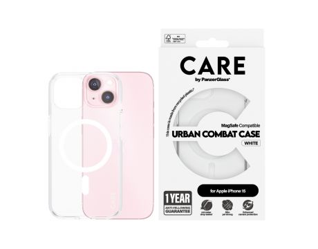 PanzerGlass Care за Apple iPhone 15, прозрачен на супер цени