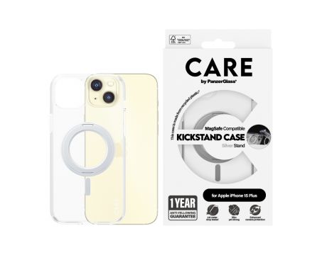 PanzerGlass Care за Apple iPhone 15 Plus, прозрачен на супер цени