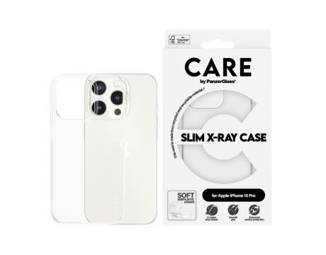 PanzerGlass Care за Apple iPhone 15 Pro, прозрачен на супер цени