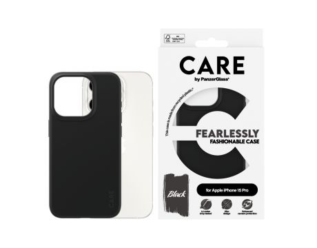 PanzerGlass Care за Apple iPhone 15 Pro, черен на супер цени