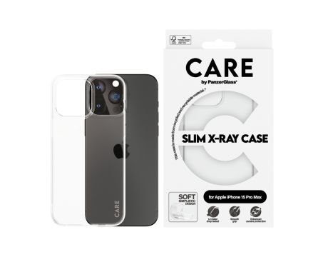 PanzerGlass Care за Apple iPhone 15 Pro Max, прозрачен на супер цени