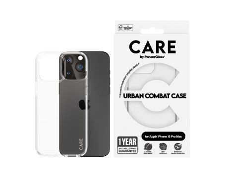 PanzerGlass Care за Apple iPhone 15 Pro Max, прозрачен на супер цени