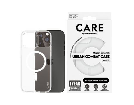 PanzerGlass Care за Apple iPhone 15 Pro Max, прозрачен на супер цени