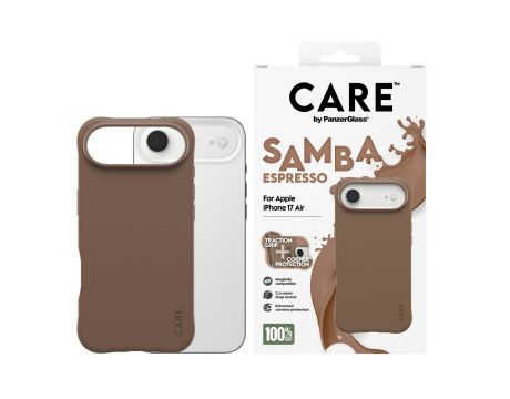 PanzerGlass Care Samba за Apple iPhone Air, кафяв на супер цени