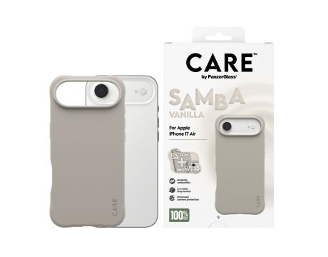 PanzerGlass Care Samba за Apple iPhone Air, бежов на супер цени