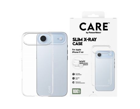 PanzerGlass Care Slim X-Ray за Apple iPhone Air, прозрачен на супер цени