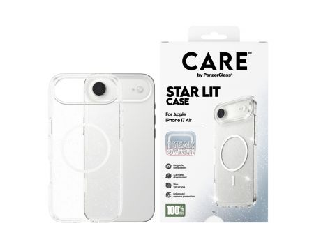 PanzerGlass Care Star Lit за Apple iPhone Air, прозрачен/бял на супер цени