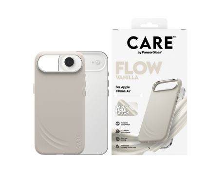 PanzerGlass Care Flow за Apple iPhone Air, бежов на супер цени