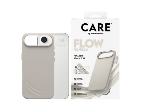PanzerGlass Care Flow за Apple iPhone Air, бежов на супер цени