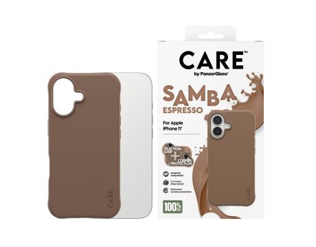 PanzerGlass Care Samba за Apple iPhone 17, кафяв на супер цени