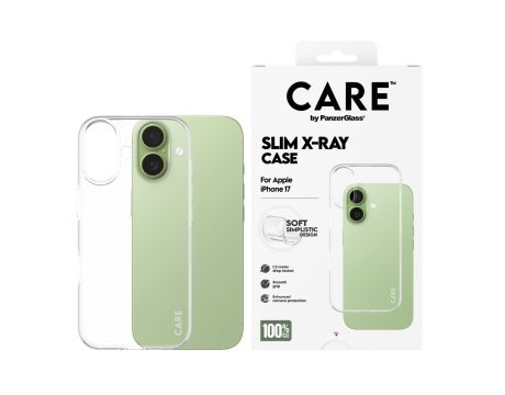 PanzerGlass Care Slim X-Ray за Apple iPhone 17, прозрачен на супер цени