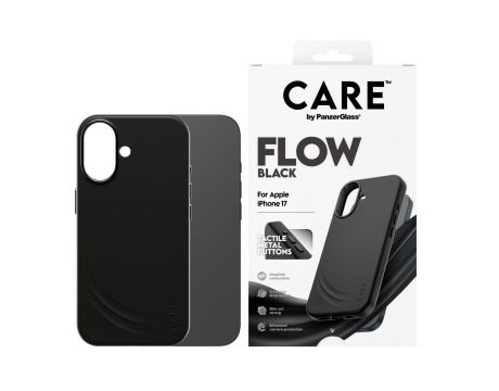 PanzerGlass Care Flow за Apple iPhone 17, черен на супер цени