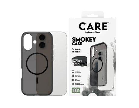 PanzerGlass Care Smokey за Apple iPhone 17, черен на супер цени