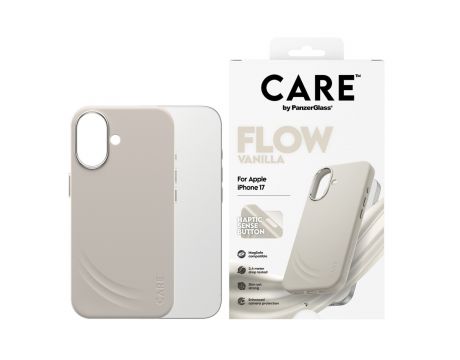 PanzerGlass Care Flow за Apple iPhone 17, бежов на супер цени