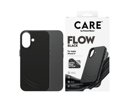 PanzerGlass Care Flow за Apple iPhone 17, черен на супер цени