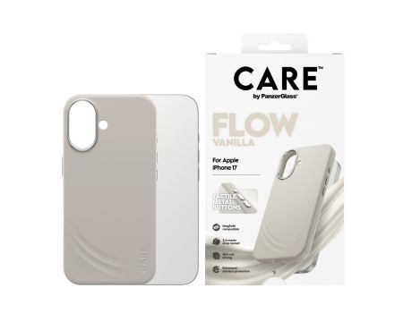 PanzerGlass Care Flow за Apple iPhone 17, бежов на супер цени