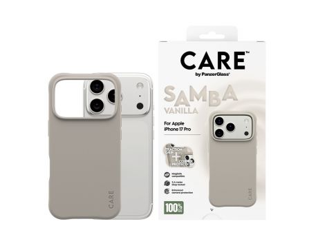 PanzerGlass Care Samba за Apple iPhone 17 Pro, бежов на супер цени