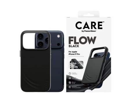 PanzerGlass Care Flow за Apple iPhone 17 Pro, черен на супер цени