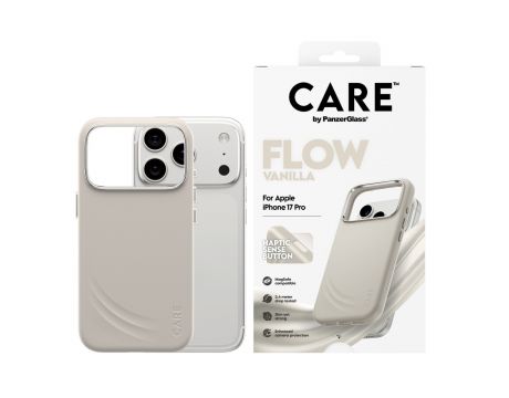 PanzerGlass Care Flow за Apple iPhone 17 Pro, бежов на супер цени