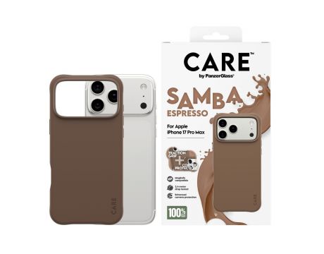 PanzerGlass Care Samba за Apple iPhone 17 Pro Max, кафяв на супер цени