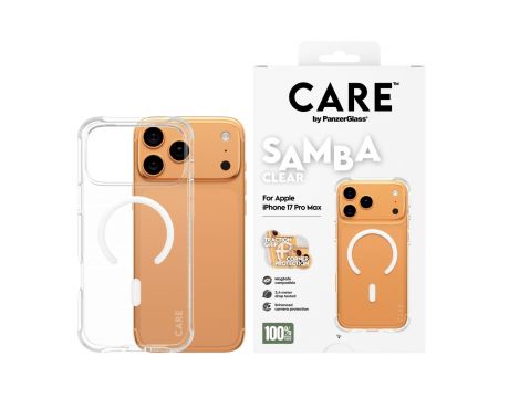 PanzerGlass Care Samba за Apple iPhone 17 Pro Max, прозрачен/бял на супер цени