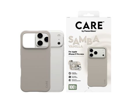PanzerGlass Care Samba за Apple iPhone 17 Pro Max, бежов на супер цени