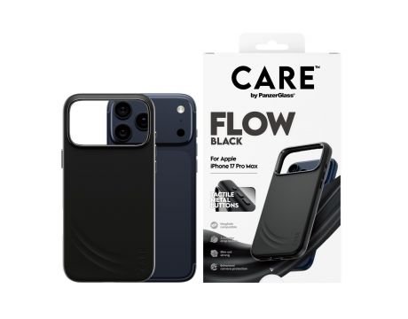 PanzerGlass Care Flow за Apple iPhone 17 Pro Max, черен на супер цени