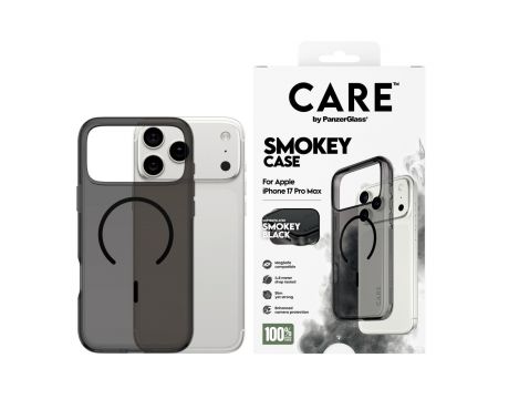 PanzerGlass Care Smokey за Apple iPhone 17 Pro Max, черен на супер цени
