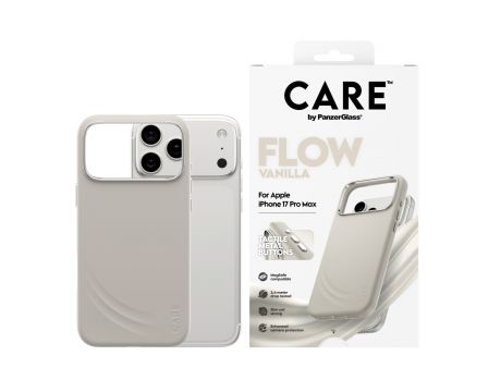 PanzerGlass Care Flow за Apple iPhone 17 Pro Max, бежов на супер цени