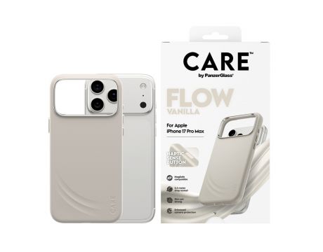 PanzerGlass Care Flow за Apple iPhone 17 Pro Max, бежов на супер цени