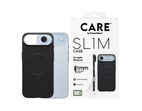 PanzerGlass Care SuperSlim за Apple iPhone Air, черен на супер цени