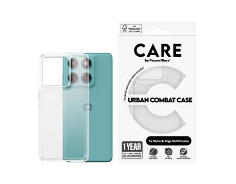 PanzerGlass Care Urban Combat за Motorola Ege60, прозрачен на супер цени