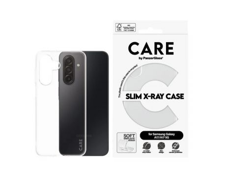 PanzerGlass Care Slim X-Ray за Samsung Galaxy A17/A17 5G, прозрачен на супер цени