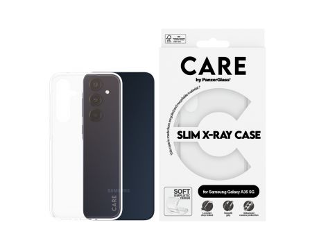 PanzerGlass Care Slim X-Ray за Samsung Galaxy A35, прозрачен на супер цени
