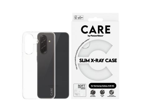PanzerGlass Care Slim X-Ray за Samsung Galaxy A36 5G, прозрачен на супер цени