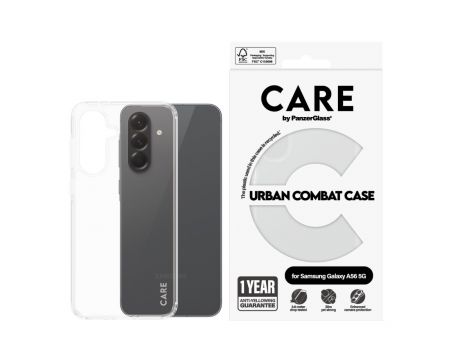 PanzerGlass Care Urban Combat за Samsung Galaxy A56 5G, прозрачен на супер цени