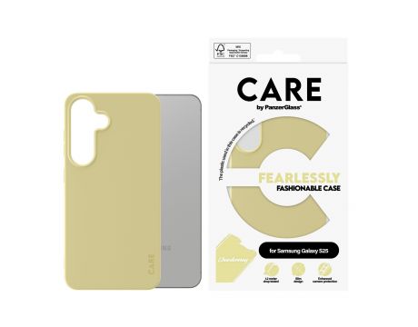 PanzerGlass Care Rearlessly Fashionable за Samsung Galaxy S25, жълт на супер цени