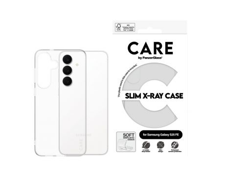 PanzerGlass Care Fashion X-Ray за Samsung Galaxy S25 FE, прозрачен на супер цени