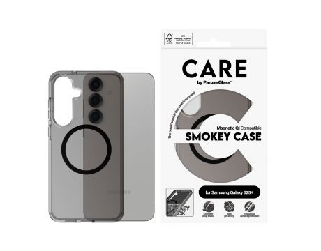 PanzerGlass Care Smokey за Samsung Galaxy S25+, черен на супер цени