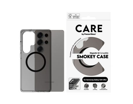 PanzerGlass Care Smokey за Samsung Galaxy S25 Ultra, черен на супер цени