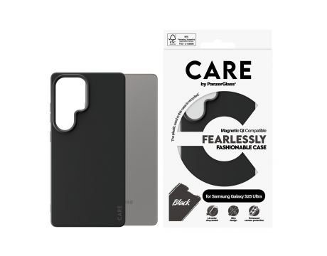 PanzerGlass Care Rearlessly Fashionable Magnetic QI за Samsung Galaxy S25 Ultra, черен на супер цени