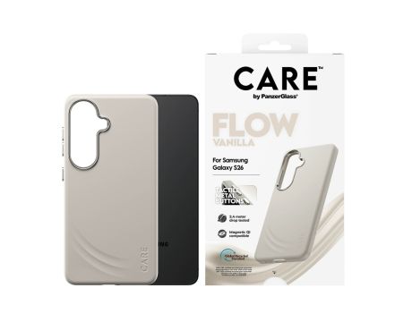 PanzerGlass CARE Flow за Samsung Galaxy S26, бежов на супер цени